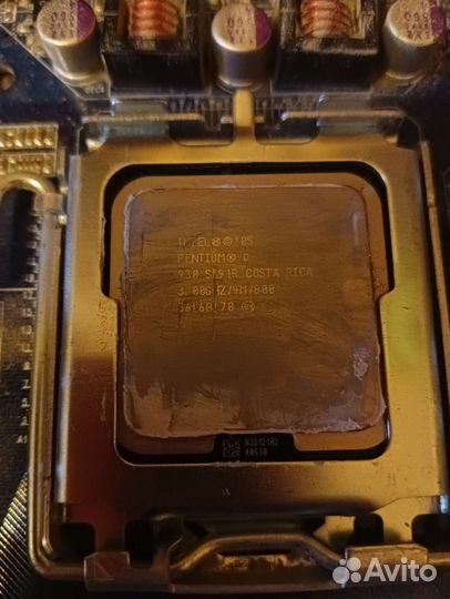 Мат плата с процессором, кулером и озу