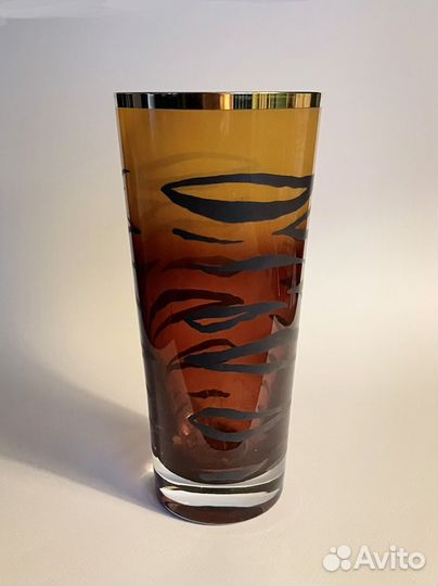 Ваза для цветов большая цветное стекло