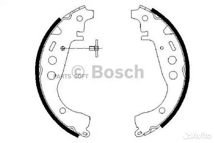 Bosch 0986487589 Колодки торм.бараб.200x32