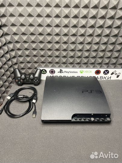 Sony playstation 3 slim прошитая 500гб + 54 игры