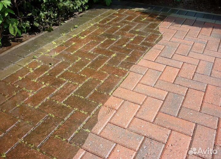 Мойка тротуарной плитки