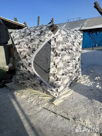 Палатка куб 3 местний 3-х слойний 200х200х210см