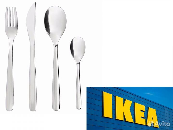 Набор столовых приборов IKEA Mopsig -16 шт