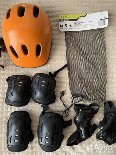 Защита для роликов со шлемом детская