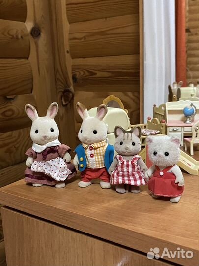 Sylvanian Families семья и мебель
