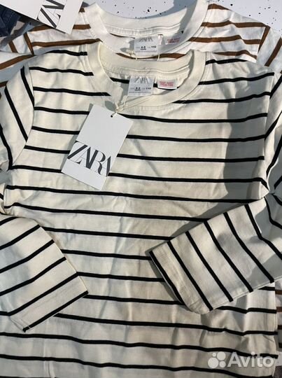 Лонгслив zara хлопок новый 104 110 116