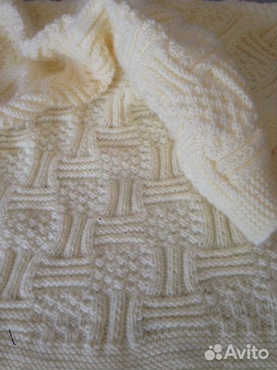 Детский вязанный пледик