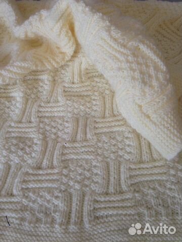 Детский вязанный пледик