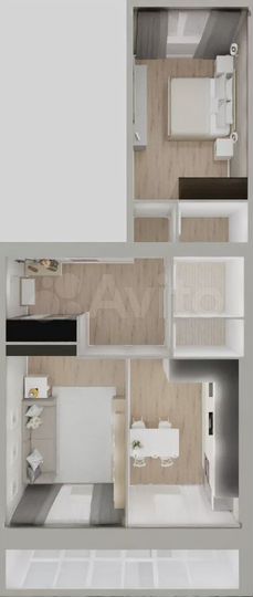 2-к. квартира, 66 м², 5/10 эт.