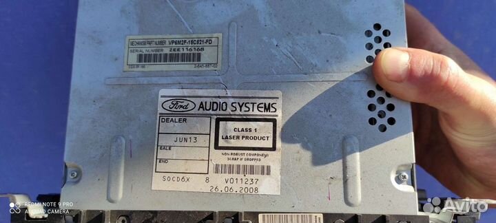 Магнитола на ford focus 2 sony