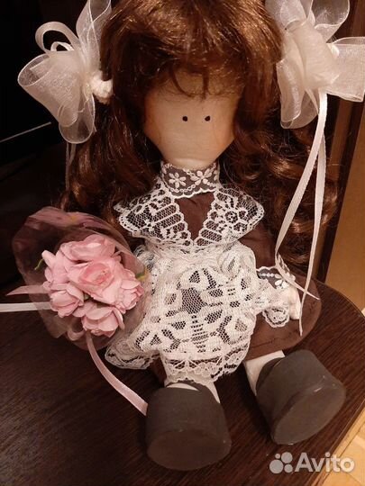 Кукла первоклашка. Ручная работа