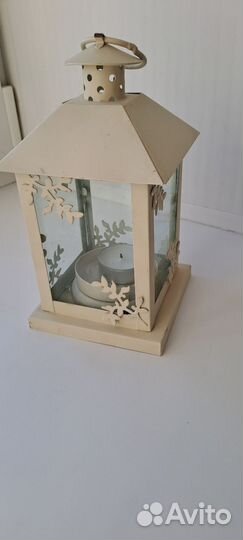 Подсвечник металлический фонарик