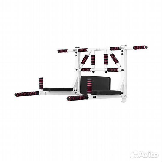Турник брусья пресс 3в1 Мультихват белый до 250кг