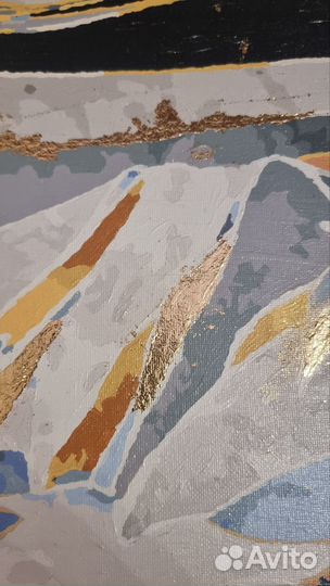 Картина по номерам горы панно