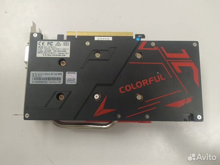 Видеокарта Colorful GeForce GTX 1660 super 6Gb