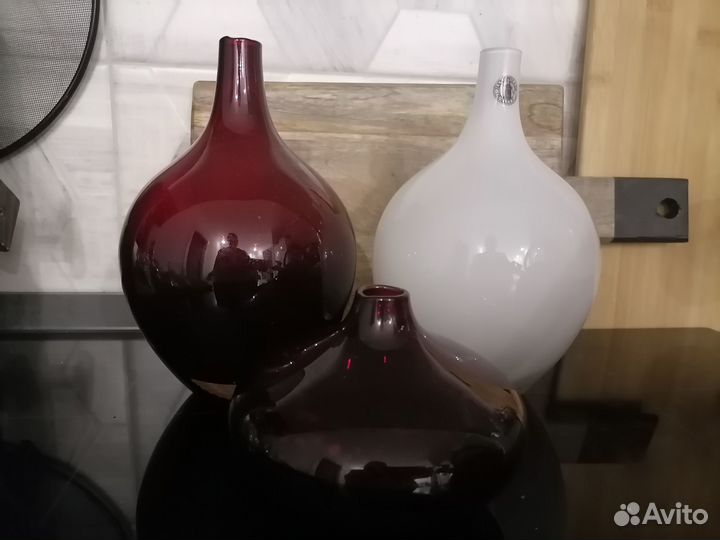 Ваза цветное стекло, икеа