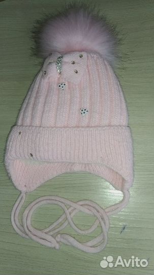 Шапка для новорожденных зима