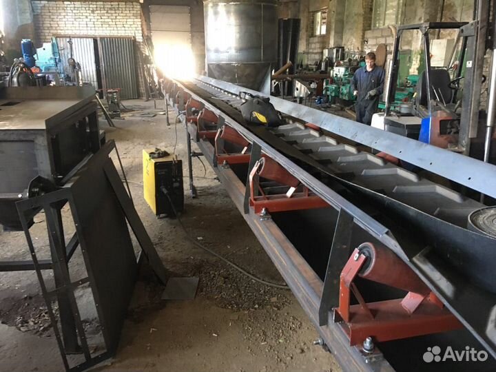 Конвейер ленточный, скребковый