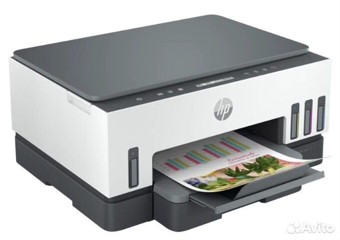 Мфу струйный HP SMART Tank 720 (6UU46A), серый/белый