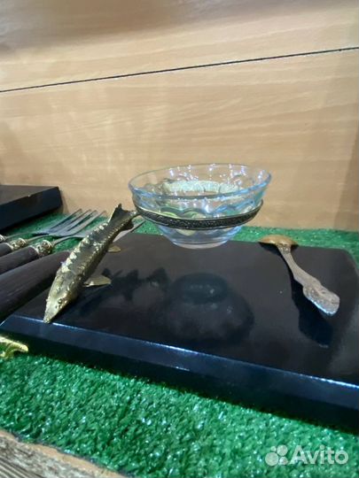 Хрустальная икорница