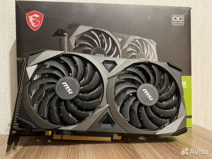 Видеокарта MSI RTX 3050 Ventus 2X OC 8gb