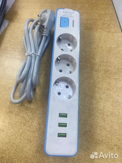 Cетевой удлинитель Ldnio Power Socket 3 розетки 3