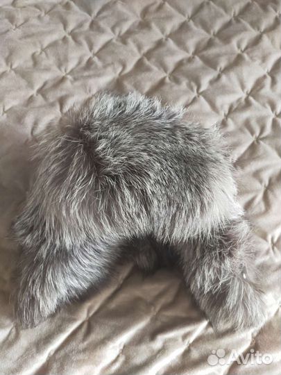 Шапка ушанка чернобурка