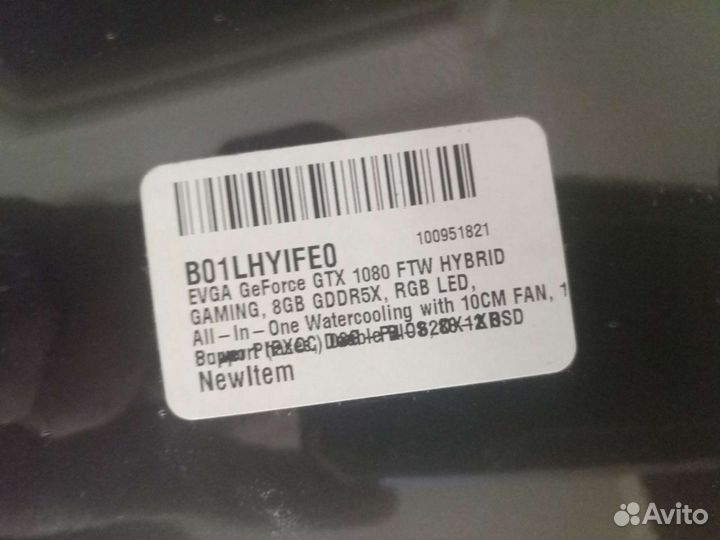 Видеокарта evga GTX 1080 FTW 8GB Новая