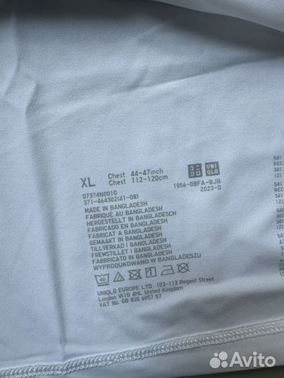 Мужская футболка uniqlo airism xl