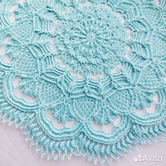 Салфетка 3D вязаная