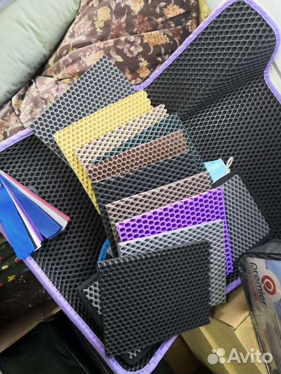 Ева коврики Хендай Солярис новый соты