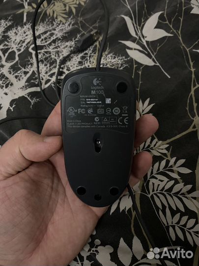 Мышь logitech M100 проводная