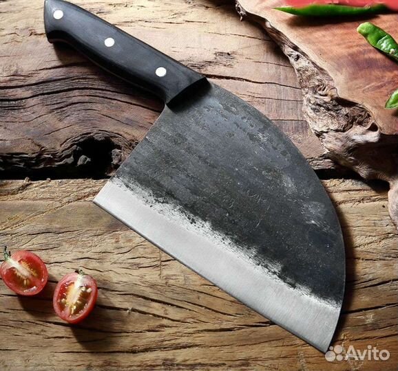 Сербский кованый нож с ножнами