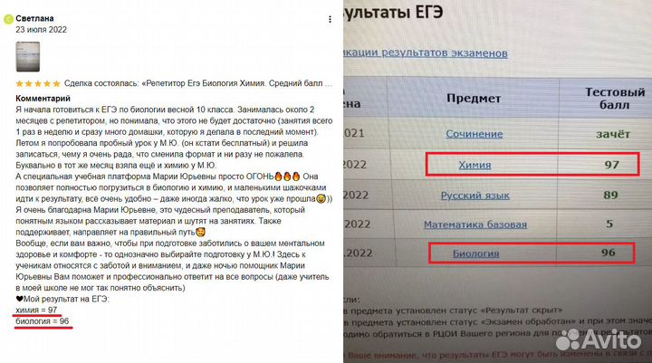 Репетитор по биологии химии / Подготовка к ЕГЭ ОГЭ