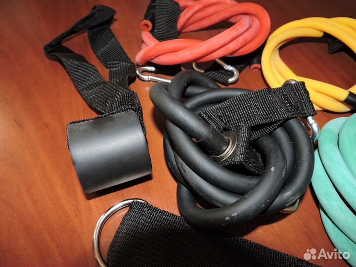 Набор трубчатых эспандеров для фитнеса