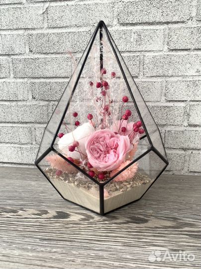 Флорариум,букет из сухоцветов