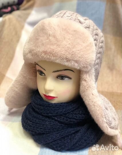 Комплект шапка шарф