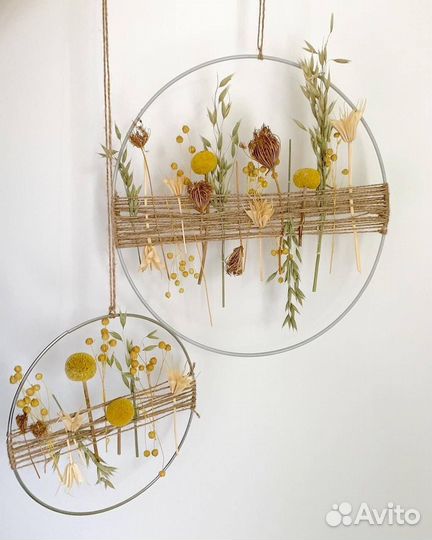 Мк Панно с сухоцветами