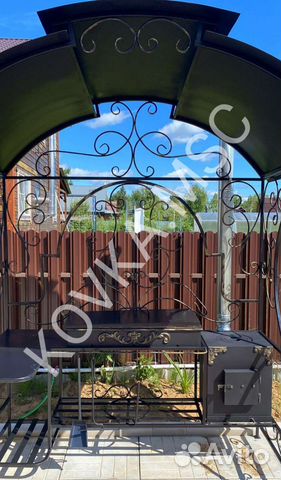 Мангал с крышей