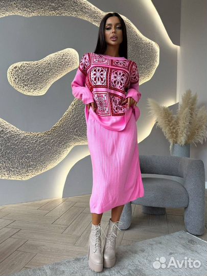 Трикотажный костюм двойка