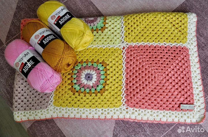 Плед вязаный