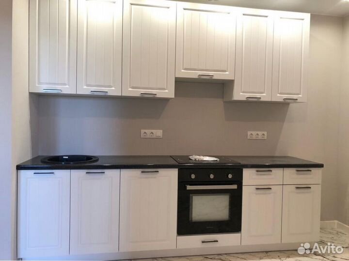 Кухня белая в студию Доставка 1 день