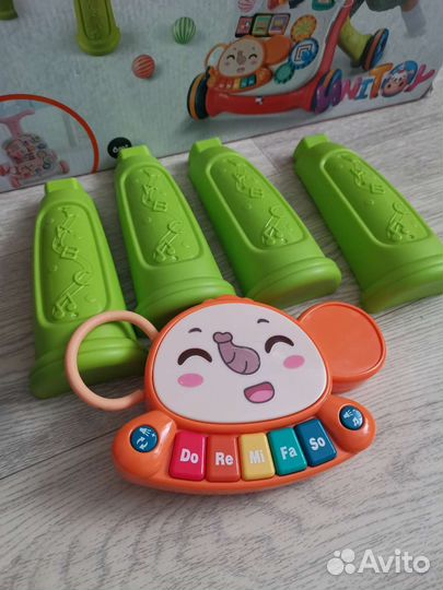 Развивающий центр, каталка-ходунки,бизиборд