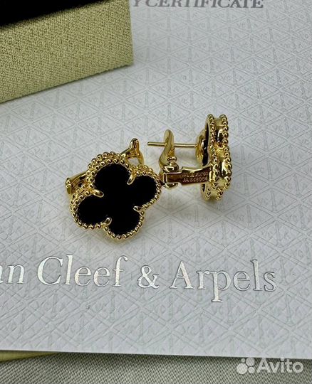 Серьги Van cleef arpels vgold