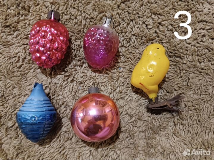 Ёлочные игрушки праздник стеклярус картонаж