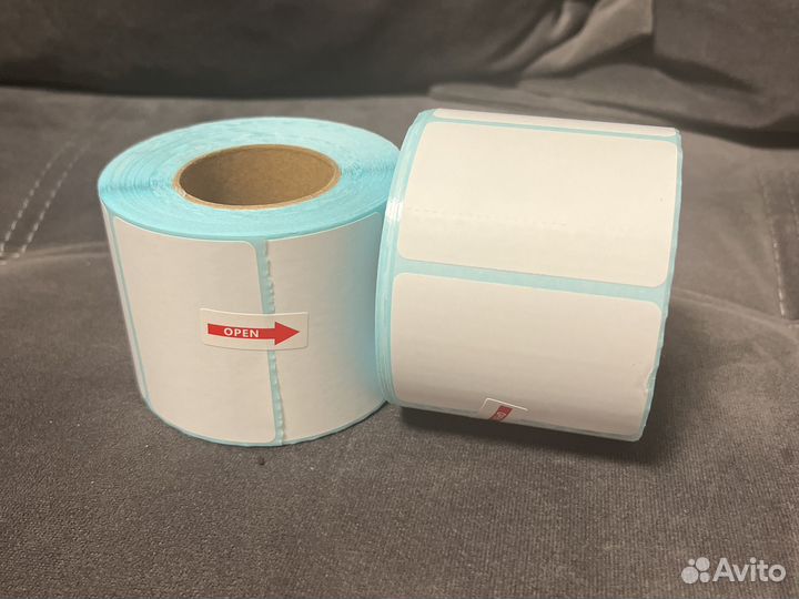 Термоэтикетки 75х120, 58х40 мм