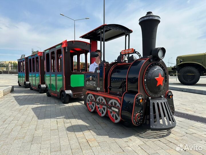 Аттракцион детский паровозик для парка или ТЦ