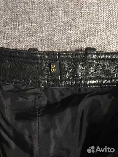 Мото штаны кожанные женские