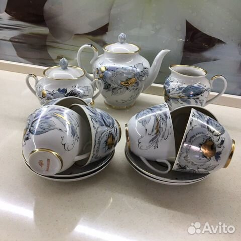 Чайный сервиз «Жемчужный» лфз СССР