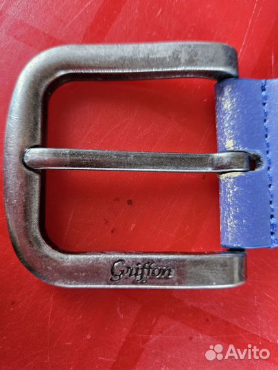 Ремень кожаный с пряжкой Griffon